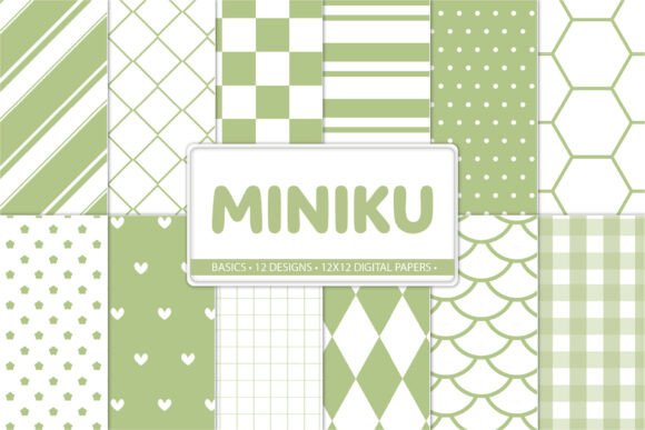 Green Basic Digital Papers Set: A Versatile Tool for Creative Projects