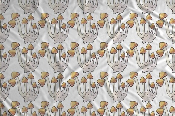 Mushrooms. Seamless Pattern: A Creative Tool for Design Workflows