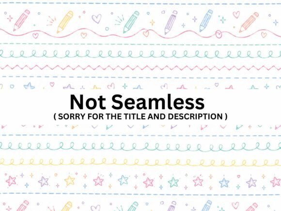 Pastel Doodle Stripe Seamless Pattern
