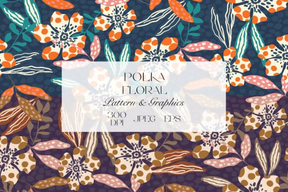 Polka Floral Seamless Pattern: A Versatile Design for Creative Projects