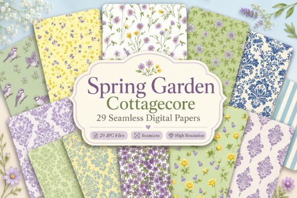 Spring Garden Cottagecore Digital: A Strategic Design Resource for Creative and Business Success