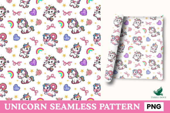 Unicorn Seamless Pattern - 02: A Versatile Digital Design for Creative Projects